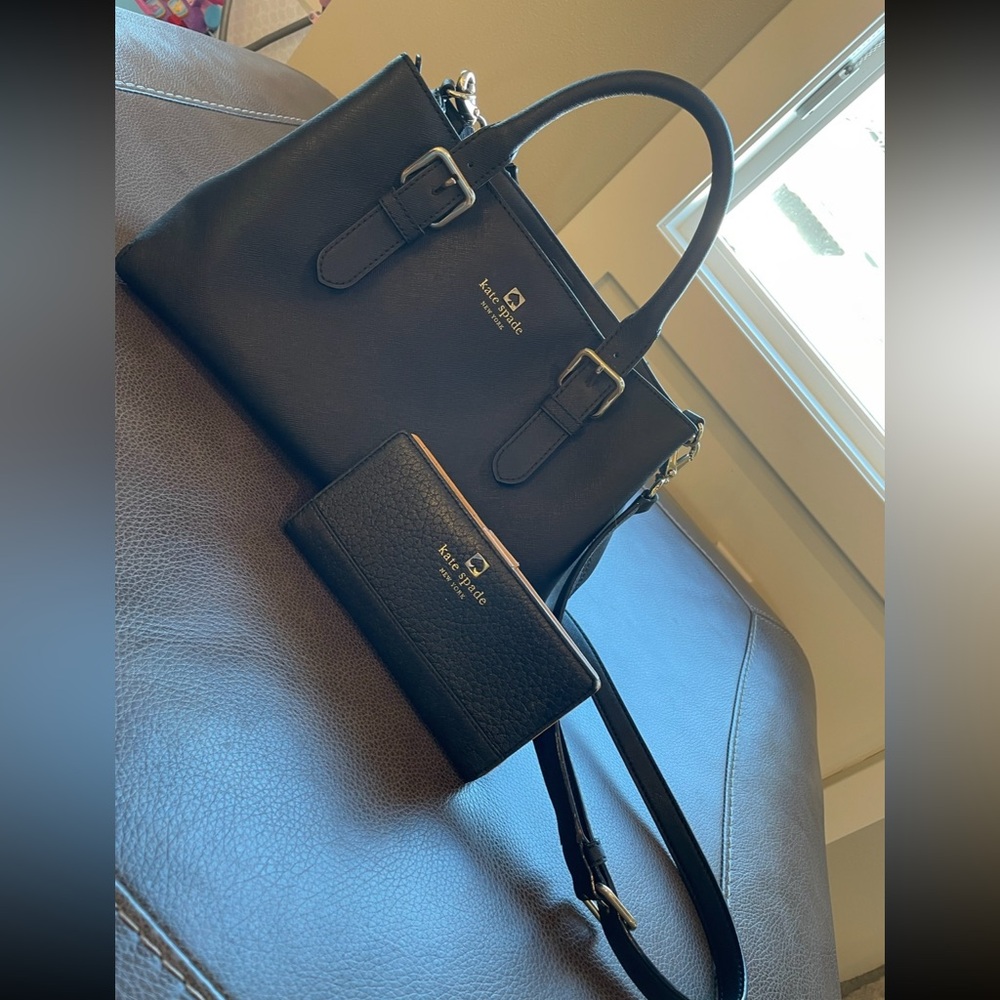 Kate Spade bag and wallet.